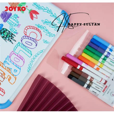 Jual Spidol Warna Papan Tulis Color Whiteboard Marker Joyko WMC 63