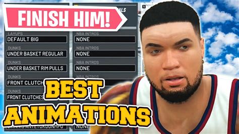 Nba K Best Center Animations How To Get Contact Dunks With A