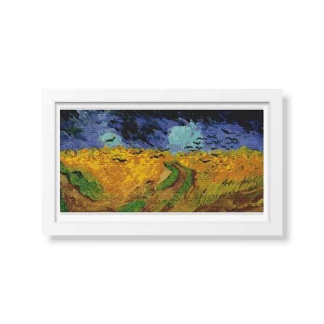 Wheatfield with Crows Counted Cross Stitch Kit