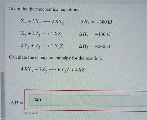 Solved Given The Thermochemical Equations X 3Y2 2XY3 AH Chegg