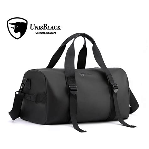 UnisBlack Travel Hand Carry Bag , Duffel Bag , Beg Balik Kampung | Shopee Malaysia