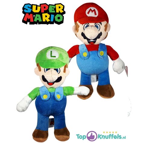 Super Mario Pluche Knuffel Set Mario Luigi Cm Kopen Topknuffels Nl