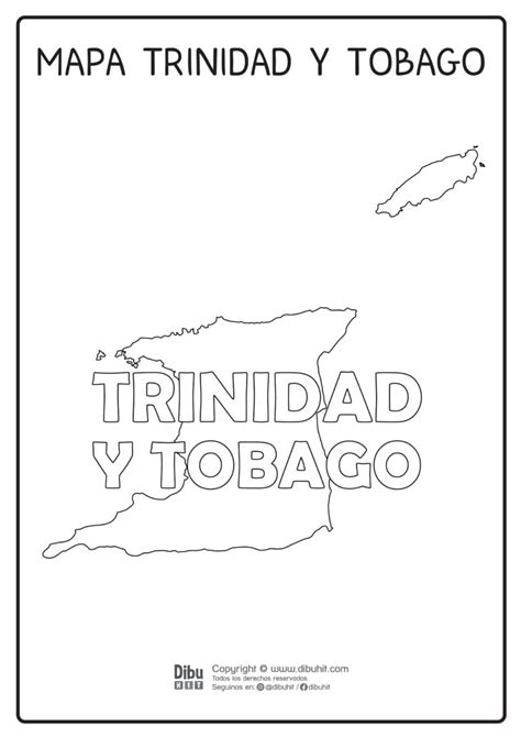 Mapa De Trinidad Y Tobago Con Nombre Dibuhit