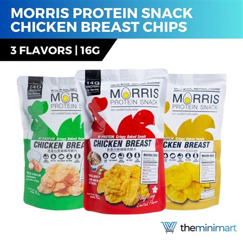 Morris Protein Snack Zero Carbohydrate Chips And Sticks 16g 28g High Protein Chicken Bbq Shrimp