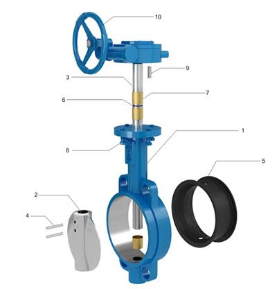 Triple Eccentric API609 Butterfly Valve EPDM Seat 150lb Pressure Lug Type