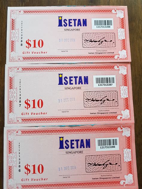 Isetan Voucher Tickets Vouchers Vouchers On Carousell