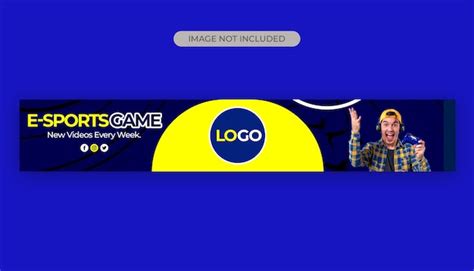 Premium PSD | Gaming youtube banner template