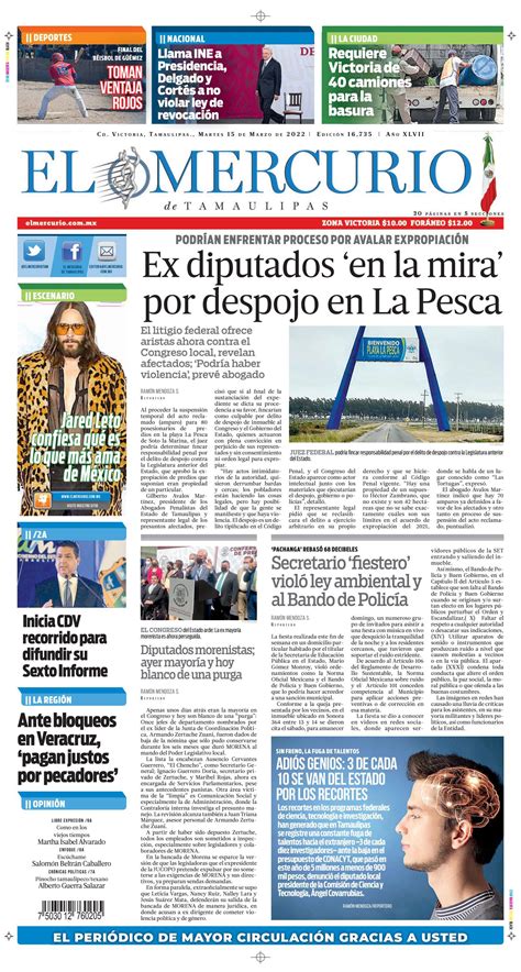 El Mercurio De Tamaulipas 15 De Marzo De 2022 By El Mercurio De Tamaulipas Online Issuu