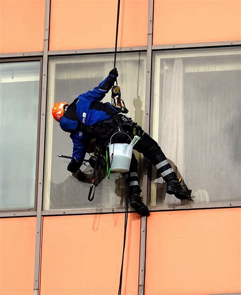 Skyscraper Window Cleaner Free Stock Photo Public Domain Pictures