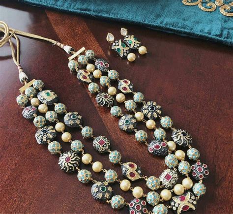 Indian Kundan Necklace Set Kundan Pearl Jewelry Kundan Polki Etsy