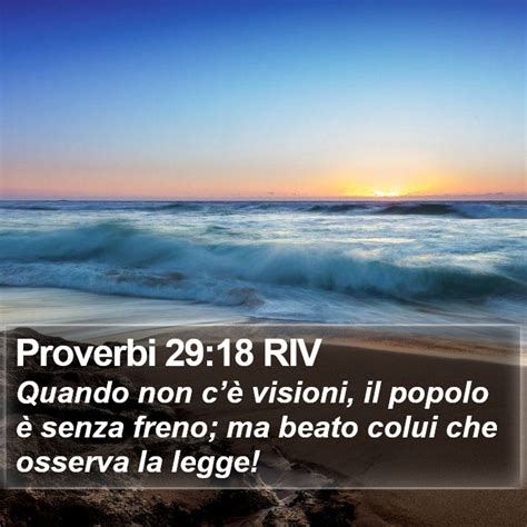 Proverbi Riv Quando Non C Visioni Il Popolo Senza