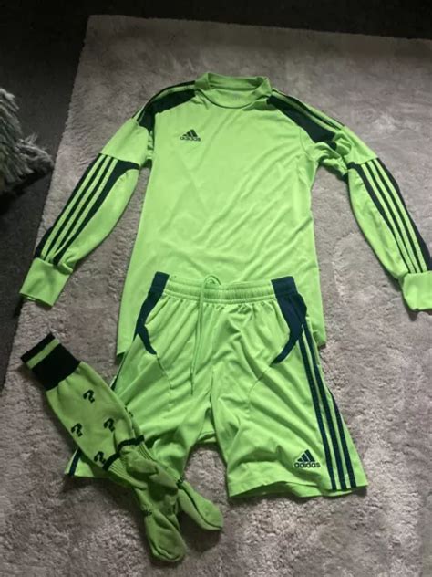 Adidas Goalkeeping Kit Size M Fluo Green £2000 Picclick Uk