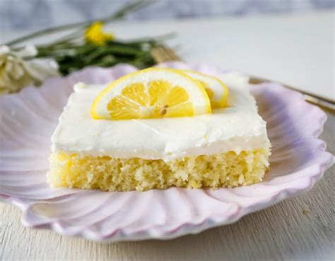 Lemon Sheet Cake Recipe Modern Honey