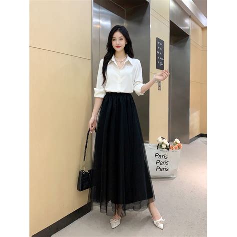 Jual Rok Tutu Import Premium Layers Furing Panjang Bahan Tile