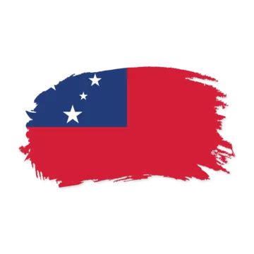 Samoa Stock Flag Vector With Transparent Samoa Samoa Flag Samoa