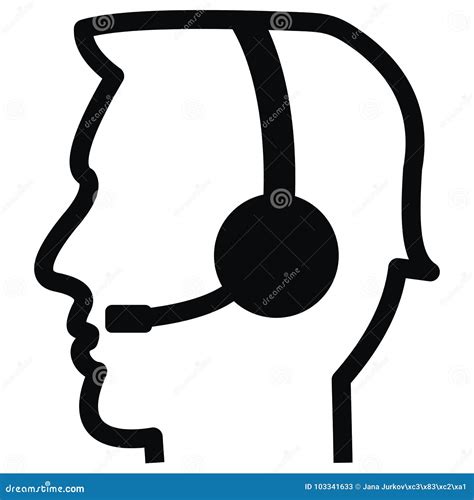 Telephone Operator Vector Illustration | CartoonDealer.com #20392300