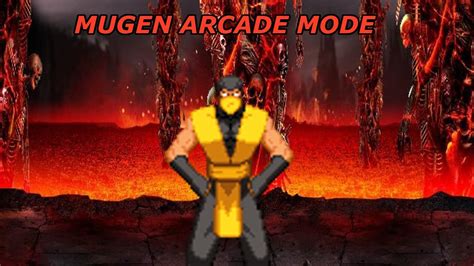 Mugen Arcade Mode With CvtW Scorpion YouTube