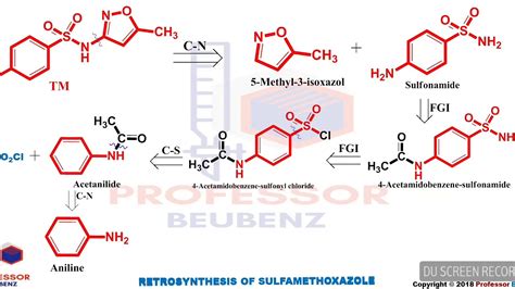 Retrosynthesis of Sulfamethoxazole | By Professor Beubenz - YouTube