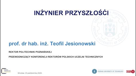 Inżynier Przyszłości wystąpienie inaugurujące Forum wygłosił prof