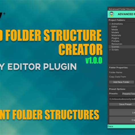 Advanced Folder Structure Creator Plugins D Art Folders Unity The