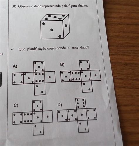 Observe O Dado Representado Pela Figura Abaixo Que Planifica O