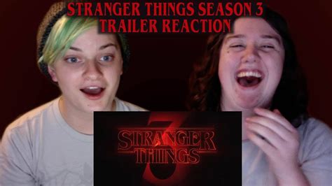 Stranger Things 3 TRAILER REACTION YouTube