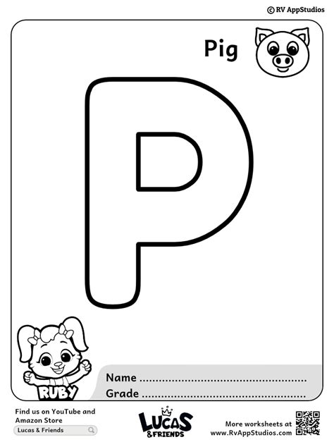 Letter P S Coloring Pages Free - Infoupdate.org