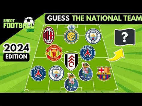 GUESS THE NATIONAL TEAM BY PLAYER CLUB SMART FOOTBALL QUIZ 2024 YouTube