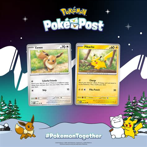 Poké Post Campaign Revealed Pokémon Together Eevee And Pikachu Promo