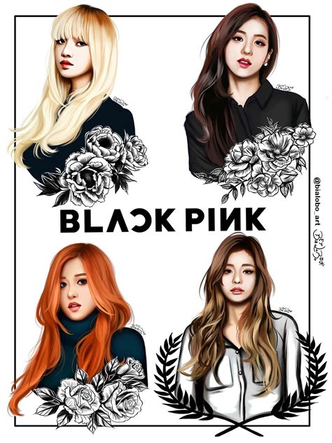 Blackpink Lisa Jisoo Jennie Rose Vector Fanart Myworks Easy Nbkomputer