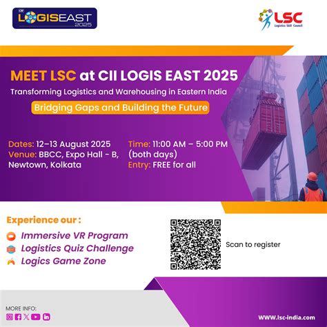 Logistics - 🚛 Meet LSC at CII LOGIS EAST 2025! 🚛 Join us in