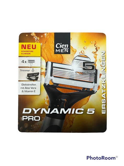 2x Cien Men Ersatzklingen Dynamic 5 PRO 4 Rasierklingen 2 Stück