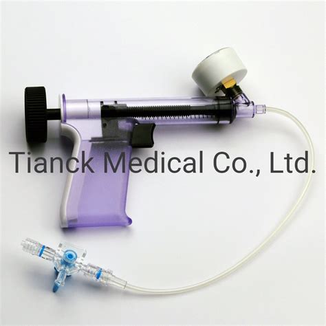 Tianck Medical Disposable Supplies Inflator Angiography Ptca Semi Gun