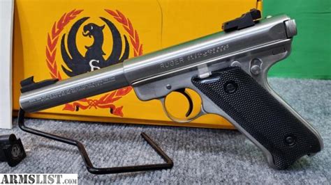 Armslist For Sale Ruger Model Mark Iii Target Stainless 5 1 2 Semi Automatic 22 Long