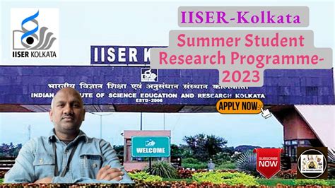 Iiser Kolkata Summer Student Research Programme Summer Internship For