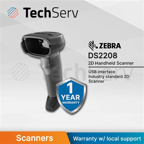 TechServ Zebra DS2208 2D Handheld Barcode Scanner | Lazada PH