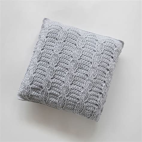 Crochet Cabled Throw Pillow Pattern Leelee Knits