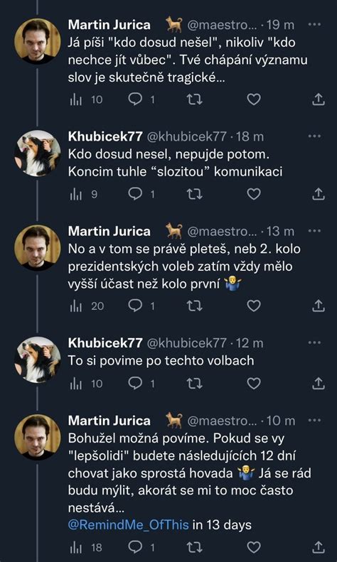 Martin Jurica On Twitter Asi To Nejlep Co Mohou Nyn Nevoli I Ab