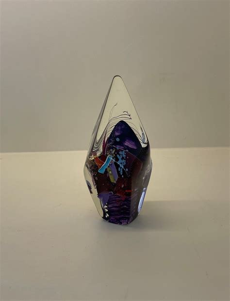 Purple Art Glass Sculpture - Etsy