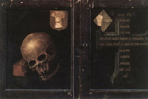 Wunderkammer Triptych Memento Mori Skull Art