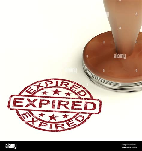 Expired Stamp Shows Product Validity Ended Stock Photo Alamy