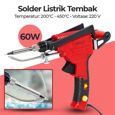 Jual Lefavor Solder Listrik Tembak Tin Gun Adjustable Jakmall