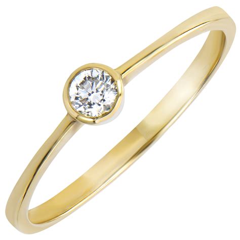 Solit R Ring Ursprung Innocence Karat Gelbgold Und Diamant