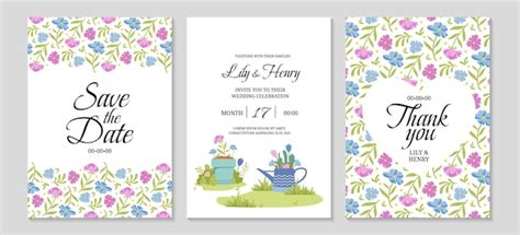 Premium Vector | Rustic garden wedding invitation spring wedding ...