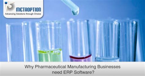 Why Pharmaceutical Manufacturing Businesses Need Erp Software