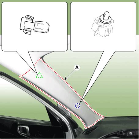 Hyundai Venue Front Pillar Trim Repair Procedures Interior Trim