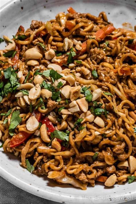 Thai Chicken Peanut Noodles The Endless Meal®