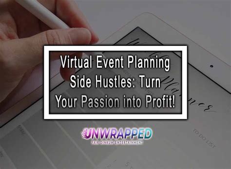 Virtual Event Planning Side Hustles Turn Your Passion Into Profit