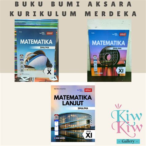 Jual Buku Matematika Kelas 10 11 12 SMA MA Kurikulum Merdeka Bumi