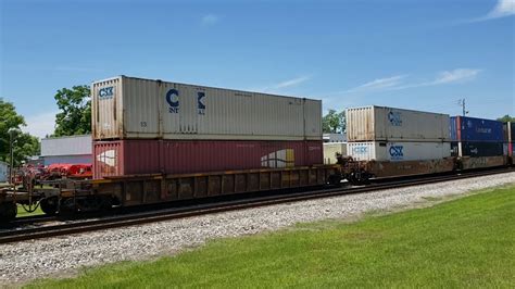 Intermodal Container Trains Galore Youtube